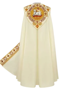 Capa bordada "Cordeiro de Deus"