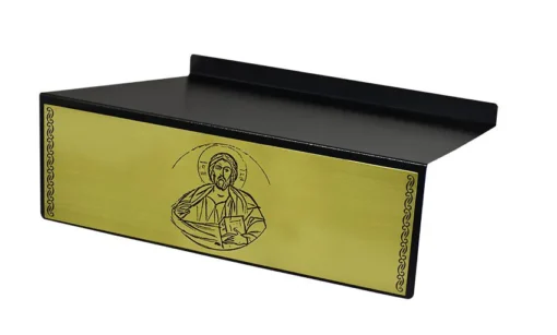 Estante de Altar Cristo Dourada MOD2