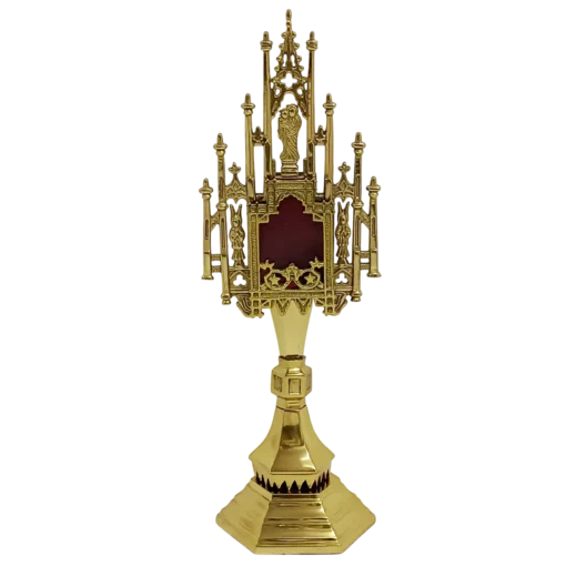 Relicário Neogótico Dourado