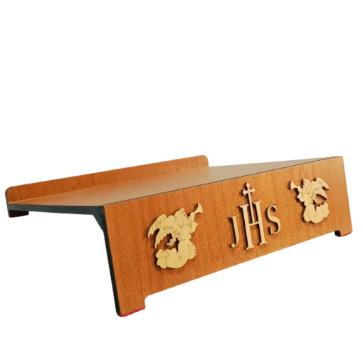 Estante de Missal em Madeira com Apliques - Imagem 6