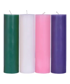 Kit Velas Advento Altar 4 cores 20 x 7 cm