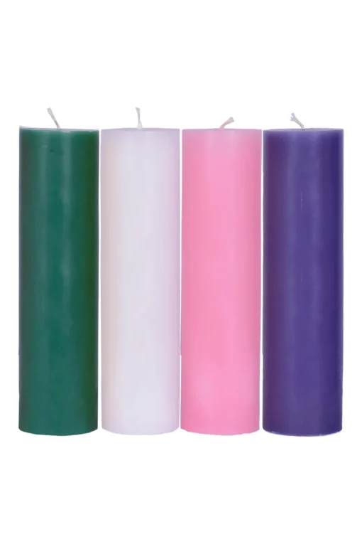 Kit Velas Advento Altar 4 cores 20 x 7 cm