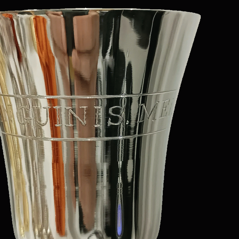 Cálice Querubins - 30cm Prata - Imagem 4